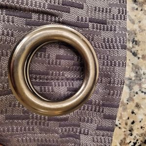 I pair grey-lined,blackout panels